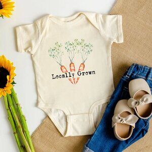 Locally Grown Baby Bodysuit – My original design printed on a  Bodysuit